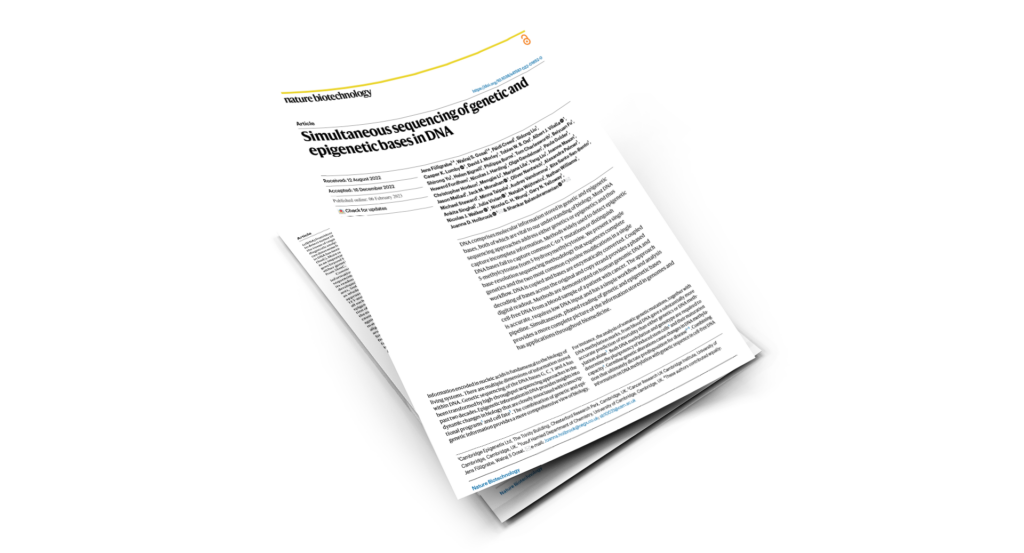 Simultaneous sequencing of genetic and epigenetic bases in DNA