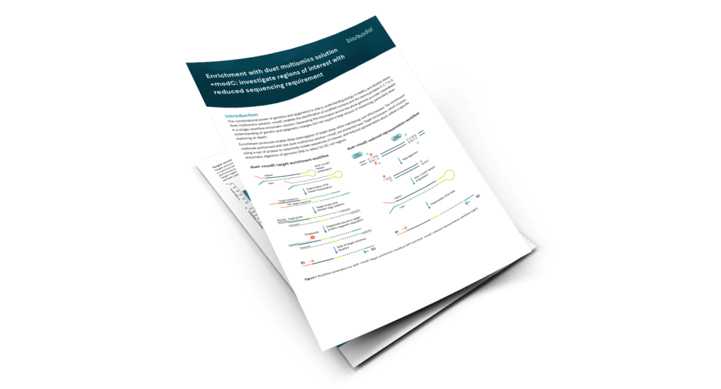 Enrichment with duet multiomics: study regions of interest with reduced sequencing requirement  