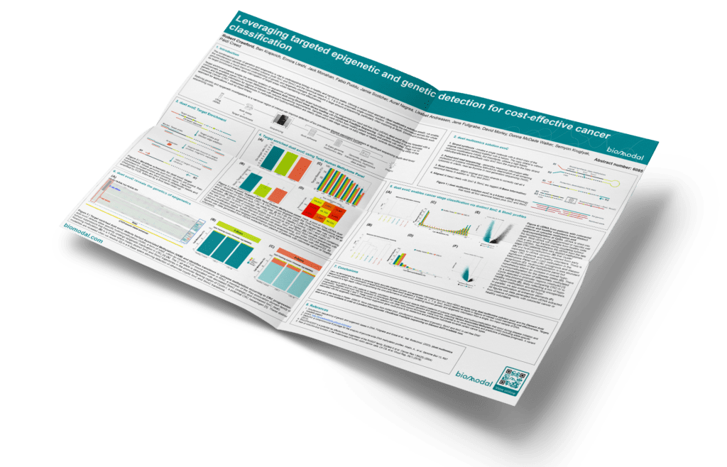 240405 Poster Leveraging targeted epigenetic and genetic detection for cost effective cancer classification