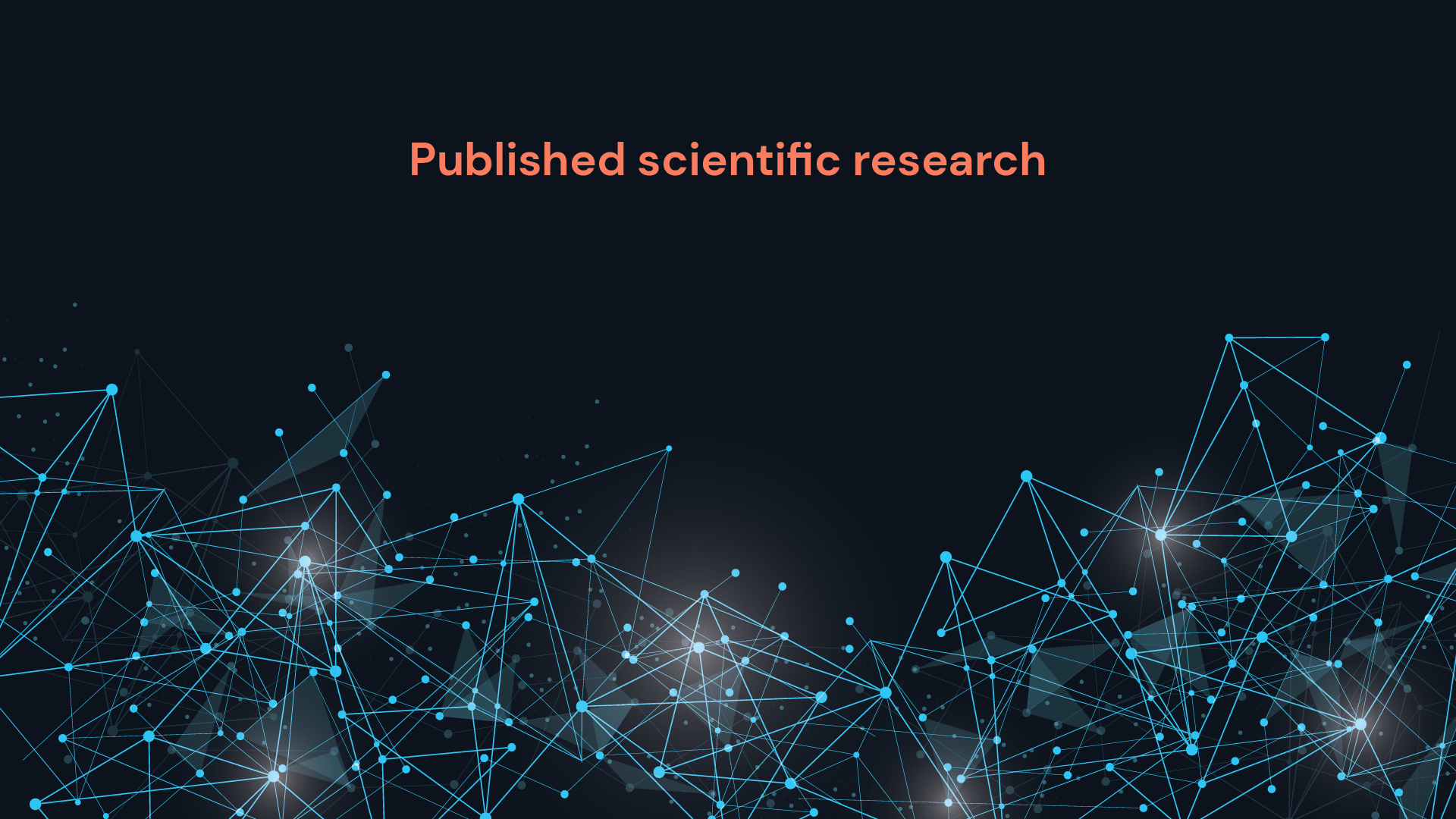 Published scientific research